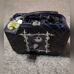 Vintage Disney Nightmare Before Christmas Jack Skellington Sally Metal Lunchbox
